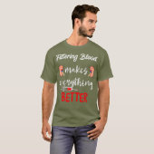 血液をろ過すると透析が向上 Tシャツ (正面フル)