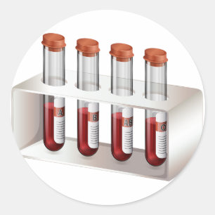 血液サンプルのシール ラウンドシール