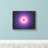 血液ショットフラクタル旋回 キャンバスプリント (インサイチュ (ウッドフロア))