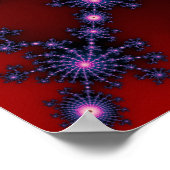 血液ショットフラクタル旋回 ポスター (角)