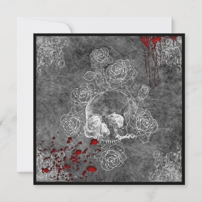 血液スカルとバラホラーゴシック結婚ズ (正面)