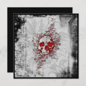 血液スカルゴシックグランジ招待状 招待状 (正面/裏面)