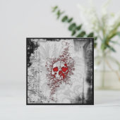 血液スカルゴシックグランジ招待状 招待状 (スタンド正面)