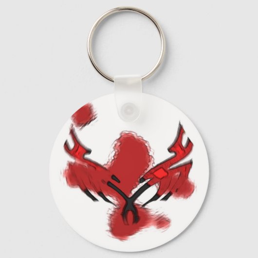 血液スカル キーホルダー (正面)