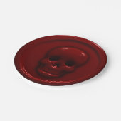 血液スカル ペーパープレート (アングル)