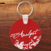 血液スパッタ分析官 キーホルダー (正面)