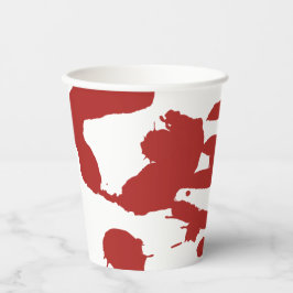 血液スパッタ血ハンドプリントハロウィン 紙コップ