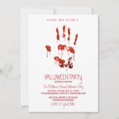 血液ハローウィンパーティ招待状 招待状 (正面)