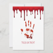 血液ハローウィンパーティ招待状 招待状 (裏面)