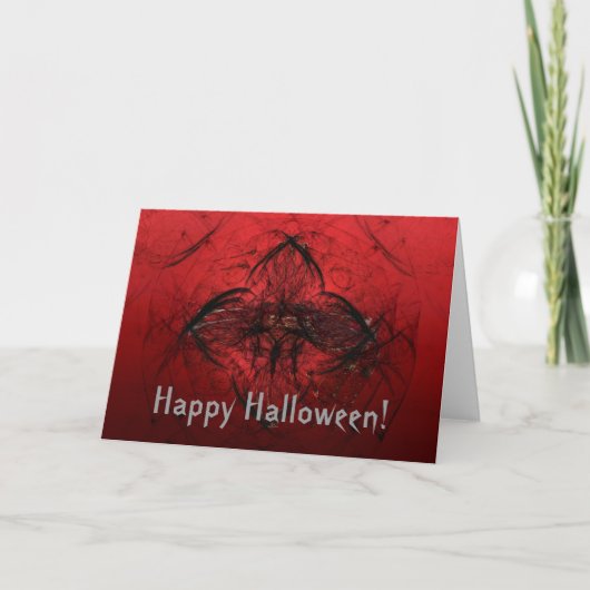 血液バラの夜明けハッピーハローウィン! カード (正面)