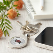 血液バラゴシックウェディングパーティーギフト キーホルダー (側面)