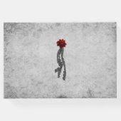 血液バラ及び ゲストブック (裏面)