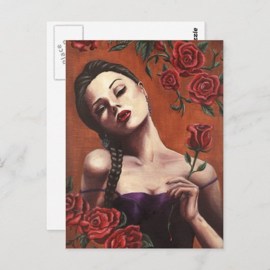 血液バラ – はがき (正面/裏面)