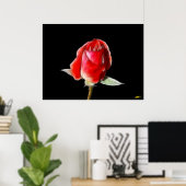 血液バラ ポスター (ホームオフィス)