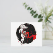 血液バラ ポストカード (スタンド正面)