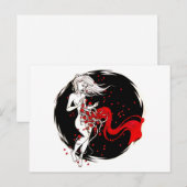 血液バラ ポストカード (正面/裏面)