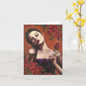 血液バラ- Notecard カード (黄色い花)