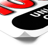 血液ポスタおもしろいー100% ポスター (角)