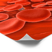 血液中の染色体の概念像 ポスター (角)