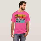 血液医おもしろい者ヴィンテージ血液学 Tシャツ (正面フル)