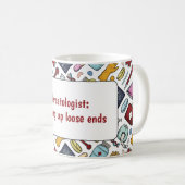 血液医学パン医師のパターンのギフト コーヒーマグカップ (正面右)