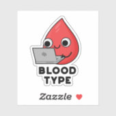 血液型おもしろい血液滴下パン シール (シート)