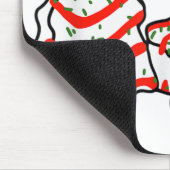 血液型の小さなデビクリスマスツリーのスナックケーキ マウスパッド (コーナー)