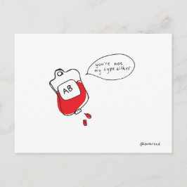 血液型はがき ポストカード