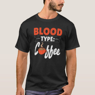 血液型コーヒーカフェインドリンカーカフェイン入りCof Tシャツ