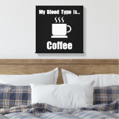 血液型コーヒー キャンバスプリント (インサイチュ (寝室))