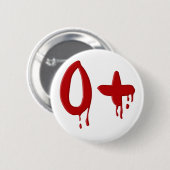 血液型前向きO 缶バッジ (正面&裏面)