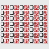 血液型漢字日本の字 ラッピングペーパー (フラット)