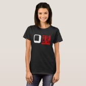 血液型漢字日本の字 Tシャツ (正面フル)