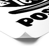 血液型茶前向き好おもしろいきパンス ポスター (角)