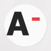 血液型 ラベル (デザイン2)