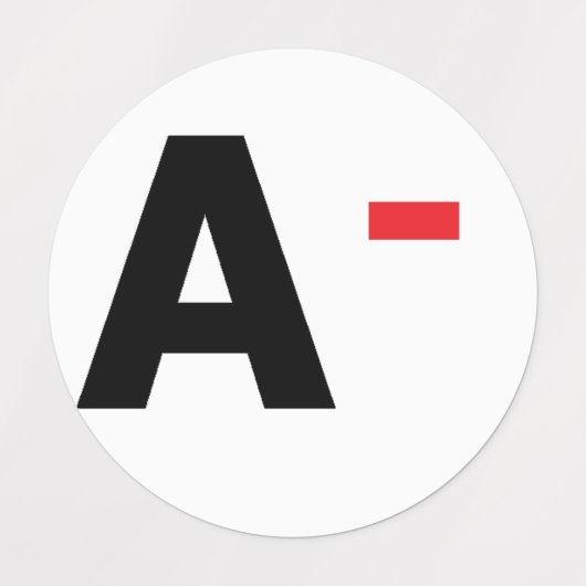 血液型 ラベル (デザイン2)