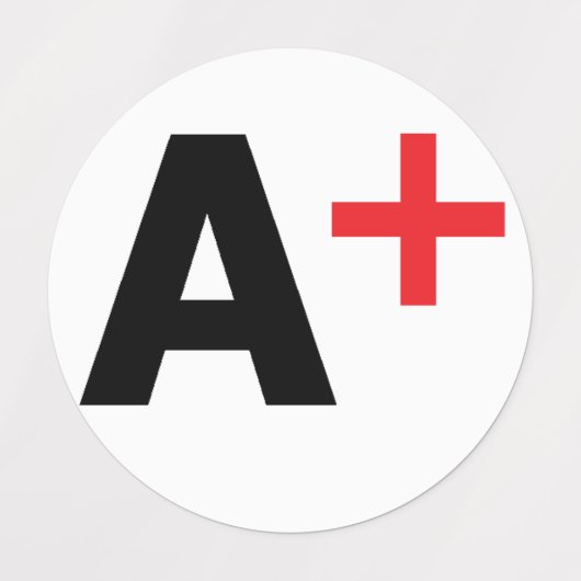 血液型 ラベル (デザイン1)