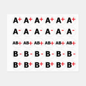 血液型 ラベル (シート)