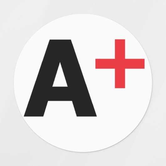 血液型 ラベル (デザイン1)