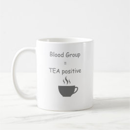 血液型=Tea お茶好きのための面白いデザイン コーヒーマグカップ