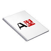 血液型A日本の漢字 ノートブック (右側)