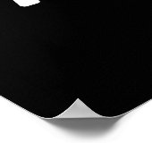 血液型A日本の漢字 ポスター (角)