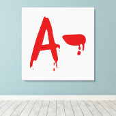 血液型A陰性#Horror院 キャンバスプリント (インサイチュ (ウッドフロア))