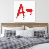 血液型A陰性#Horror院 キャンバスプリント (インサイチュ (寝室))