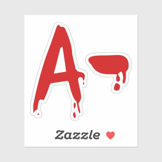 血液型A陰性#Horror院 シール (シート)