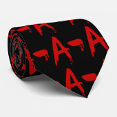 血液型A陰性#Horror院 ネクタイ (ロール)