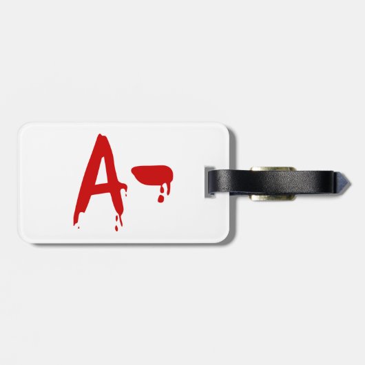 血液型A陰性#Horror院 ラゲッジタグ (裏面横)