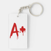 血液型A+ 前向きな#Horrorの病院 キーホルダー (裏面)