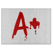 血液型A+前向き #Horror病院 カッティングボード (正面)