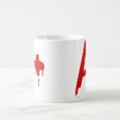 血液型A+ 前向き #Horror病院 コーヒーマグカップ (中央)